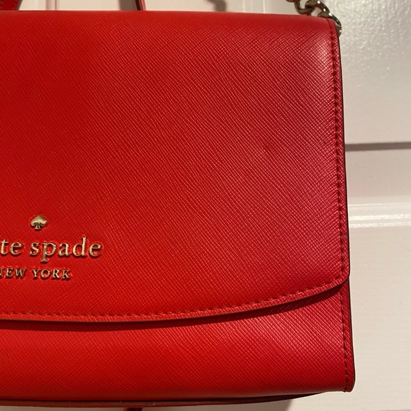 Kate Spade Red Carson Convertible Crossbody Bag - Picture 10 of 16